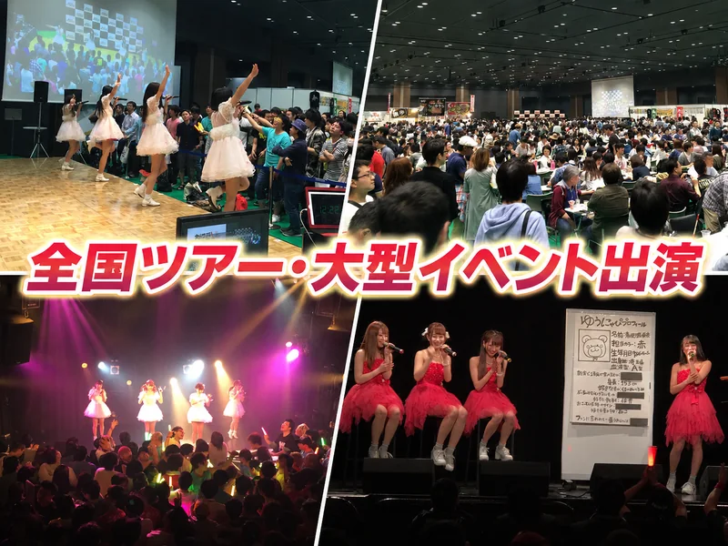 全国ツアー・大型イベント出演の実績